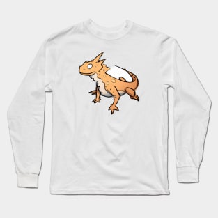 Cute Bearded Dragon Drawing Long Sleeve T-Shirt